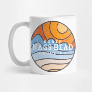 Nags Head, NC Summertime Vacationing Stained Glass Sunrise Mug